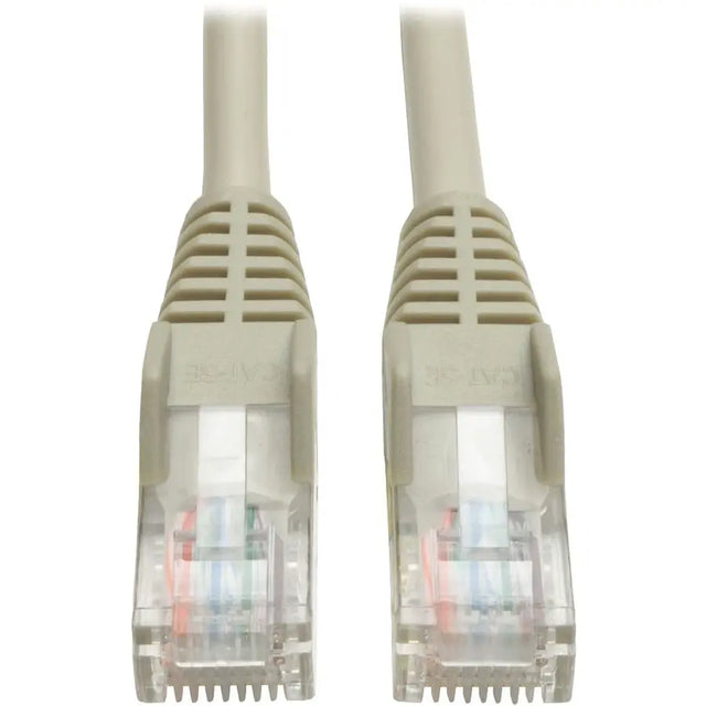 EATON Tripp Lite 15ft Cat5e / Cat5 350MHz Snagless Patch Cable RJ45 M/M Gray 15' - 15ft - 1 x RJ-45 Male - 1 x RJ-45 Male - Gray - N001-015-GY