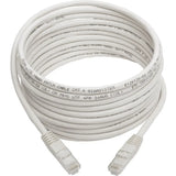 EATON Tripp Lite 15ft Cat6 Gigabit Molded Patch Cable RJ45 M/M 550MHz 24AWG White - Category 6 for Network Device, Router, Modem, Blu-ray Player, Printer, Computer - 128 MB/s - Patch Cable - 15 ft - 1 x RJ-...  - N200-015-WH
