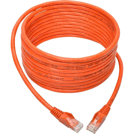 EATON Tripp Lite 15ft Cat6 Snagless Molded Patch Cable UTP Orange RJ45 M/M 15' - Category 6 for Switch, Hub, Network Device, Router, Modem, Server, Network Adapter - 128 MB/s - Patch Cable - 15 ft - 1 x RJ-...  - N201-015-OR