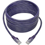 Tripp Lite 15ft Cat6 Snagless Molded Patch Cable UTP Purple RJ45 M/M 15' - Category 6 for Switch, Hub, Network Device, Router, Modem, Server, Network Adapter - 128 MB/s - Patch Cable - 15 ft - 1 x RJ-...  - N201-015-PU EATON