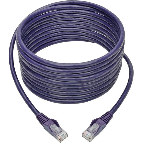 Tripp Lite 15ft Cat6 Snagless Molded Patch Cable UTP Purple RJ45 M/M 15' - Category 6 for Switch, Hub, Network Device, Router, Modem, Server, Network Adapter - 128 MB/s - Patch Cable - 15 ft - 1 x RJ-...  - N201-015-PU EATON