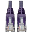 Tripp Lite 15ft Cat6 Snagless Molded Patch Cable UTP Purple RJ45 M/M 15' - Category 6 for Switch, Hub, Network Device, Router, Modem, Server, Network Adapter - 128 MB/s - Patch Cable - 15 ft - 1 x RJ-...  - N201-015-PU EATON