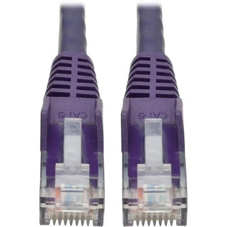 Tripp Lite 15ft Cat6 Snagless Molded Patch Cable UTP Purple RJ45 M/M 15' - Category 6 for Switch, Hub, Network Device, Router, Modem, Server, Network Adapter - 128 MB/s - Patch Cable - 15 ft - 1 x RJ-...  - N201-015-PU EATON