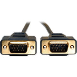 EATON Tripp Lite 15ft VGA Monitor Gold Cable Molded Shielded HD15 M/M 15' - 15 ft VGA Video Cable for Video Device, Monitor, Computer - First End: 1 x 15-pin HD-15 - Male - Second End: 1 x 15-pin HD-15 - Ma...  - P512-015