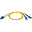 EATON Tripp Lite 15M Duplex Singlemode 9/125 Fiber Optic Patch Cable LC/SC 50' 50ft 15 Meter - LC Male - SC Male - 49.21ft - Yellow - N366-15M
