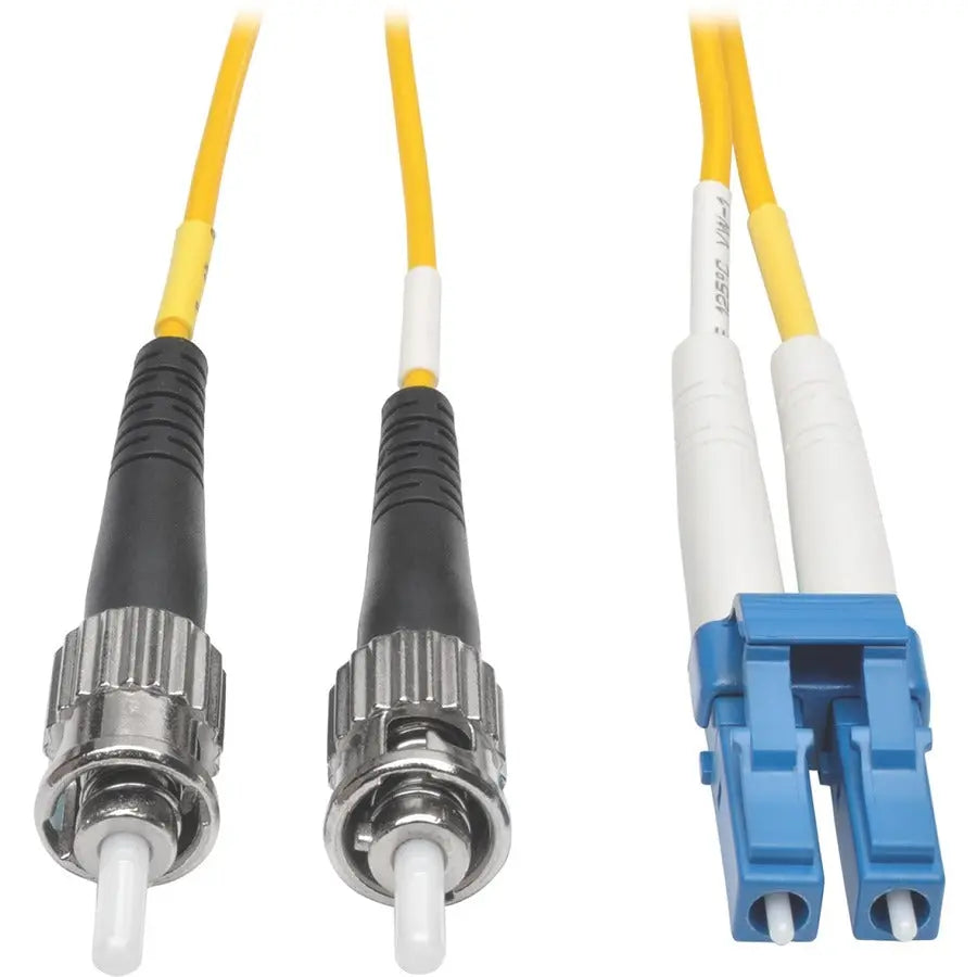 EATON Tripp Lite 15M Duplex Singlemode 9/125 Fiber Optic Patch Cable LC/ST 50' 50ft 15 Meter - LC Male - ST Male - 49ft - Yellow - N368-15M