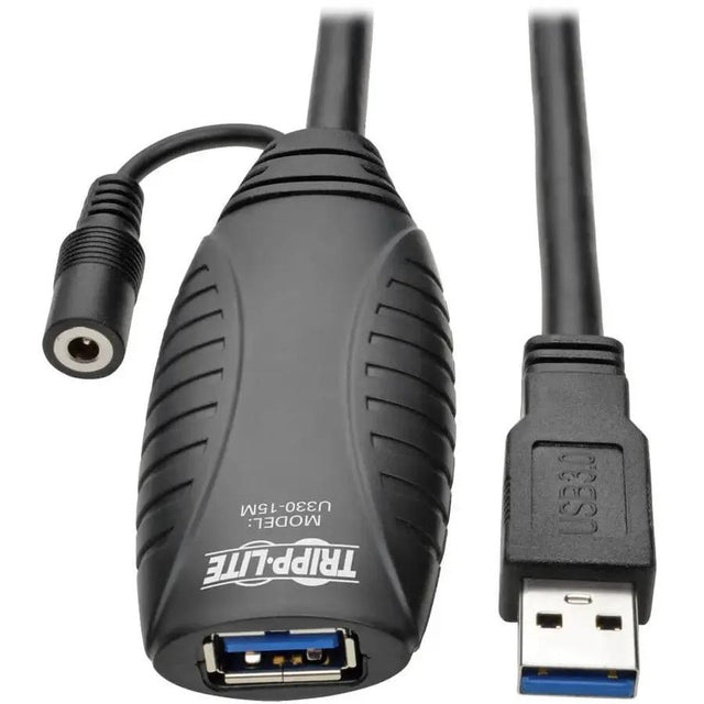 EATON Tripp Lite 15M USB 3.0 Active Superspeed Extension Repeater Cable USB-A M/F - USB for Desktop Computer - 640 MB/s - Extension Cable - 49.21 ft - 1 x Type A Male USB - 1 x Type A Female USB - Nickel Pl...  - U330-15M