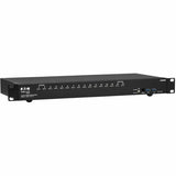 EATON Tripp Lite 16-Port 4K HDMI/USB KVM Switch - 4K 60 Hz Video/Audio, USB Peripheral Sharing, 1U Rack-Mount - 16 Computer(s) - 1 Local User(s) - 4096 x 2160 - 50 Hz, 60 Hz - 20 x USB - 17 x HDMI - Rack-mountable, Desktop - 1U - TAA Compliant