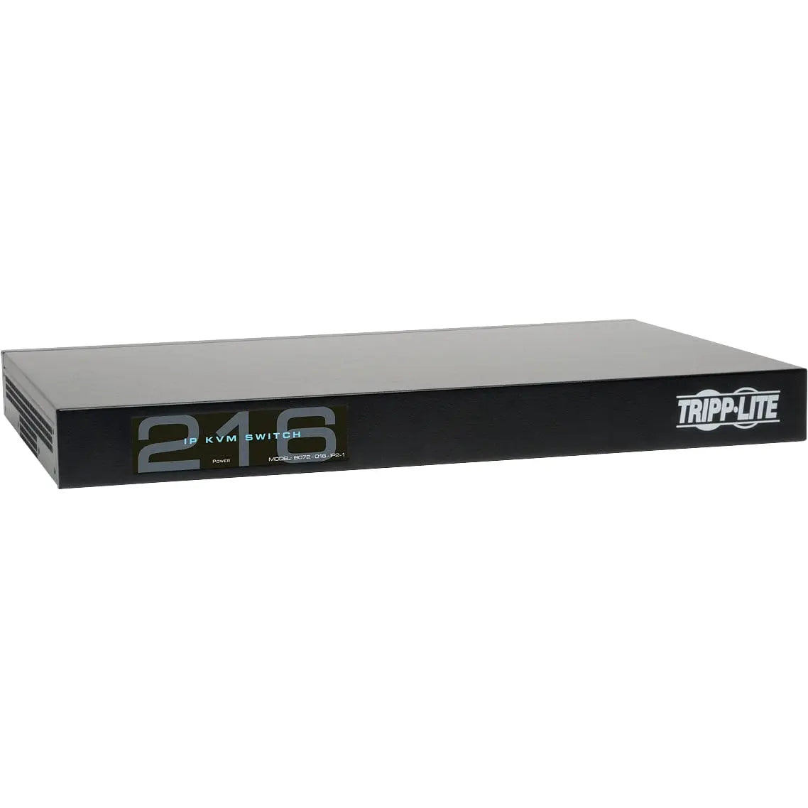 EATON Tripp Lite 16-Port Cat5 IP KVM Switch 1 Local 2 Remote User 1URM Rackmount - 16 Computer(s) - 1 Local User(s) - 2 Remote User(s) - 1920 x 1080 - 20 x Network (RJ-45) - 2 x USB1 x VGA - Rack-mountable ...  - B072-016-IP2