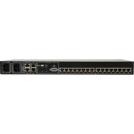 EATON Tripp Lite 16-Port Cat5 IP KVM Switch 1 Local 2 Remote User 1URM Rackmount - 16 Computer(s) - 1 Local User(s) - 2 Remote User(s) - 1920 x 1080 - 20 x Network (RJ-45) - 2 x USB1 x VGA - Rack-mountable ...  - B072-016-IP2