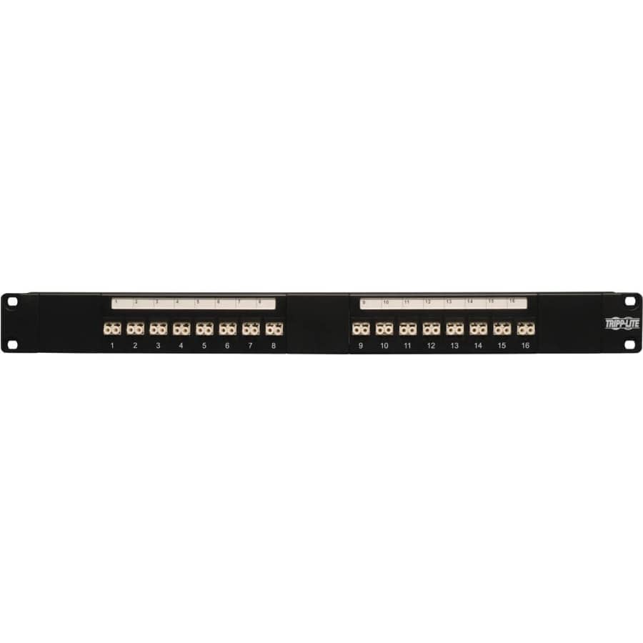 EATON Tripp Lite 16-Port Fiber Patch Panel 62.5/125 or 50/125 LC/LC 1URM - 16 x LC - N490-016-LCLC