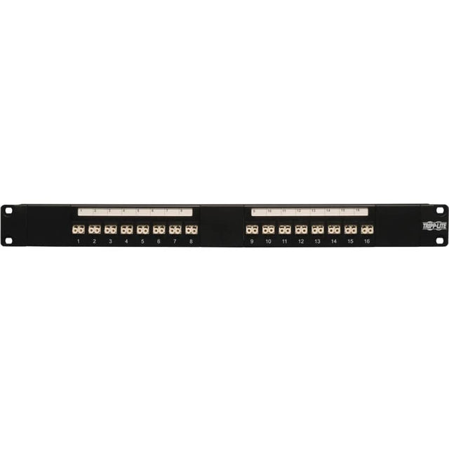 EATON Tripp Lite 16-Port Fiber Patch Panel 62.5/125 or 50/125 LC/LC 1URM - 16 x LC - N490-016-LCLC