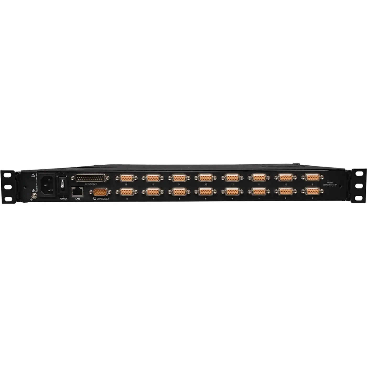 Tripp Lite 16-Port IP KVM Switch Rack Console w/ 19" LCD 1U - 16 Computer(s) - 19" LCD - 1280 x 1024PS/2 PortUSBVGA - Keyboard120 V AC, 230 V AC Input Voltage - 1U High - TAA Compliant - B020-U16-19-IP EATON
