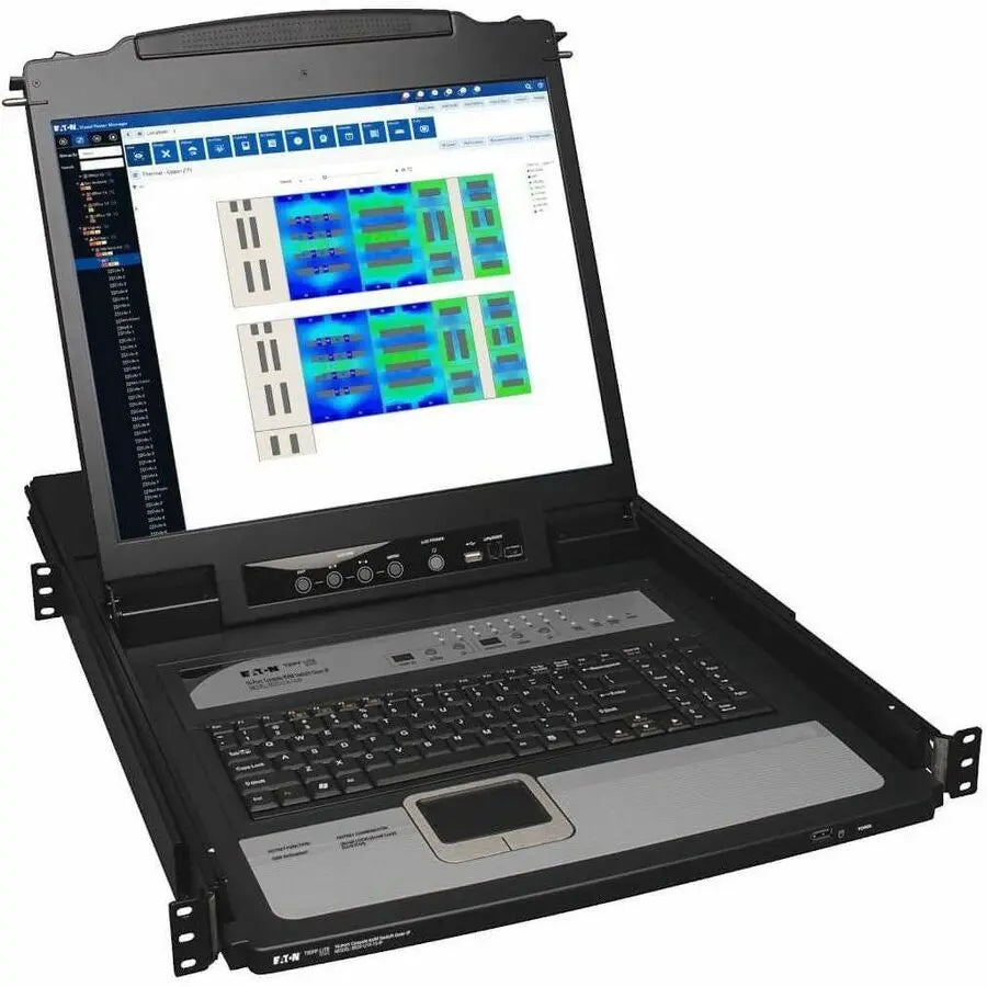 Tripp Lite 16-Port IP KVM Switch Rack Console w/ 19" LCD 1U - 16 Computer(s) - 19" LCD - 1280 x 1024PS/2 PortUSBVGA - Keyboard120 V AC, 230 V AC Input Voltage - 1U High - TAA Compliant - B020-U16-19-IP EATON