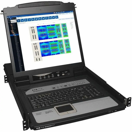 Tripp Lite 16-Port IP KVM Switch Rack Console w/ 19" LCD 1U - 16 Computer(s) - 19" LCD - 1280 x 1024PS/2 PortUSBVGA - Keyboard120 V AC, 230 V AC Input Voltage - 1U High - TAA Compliant - B020-U16-19-IP EATON