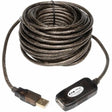 EATON Tripp Lite 16ft USB 2.0 A/A Active Extension Cable USB-A Male / Female 16' - Type A Male USB - Type A Female USB - 16ft - U026-016