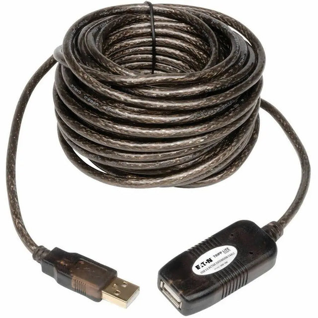 EATON Tripp Lite 16ft USB 2.0 A/A Active Extension Cable USB-A Male / Female 16' - Type A Male USB - Type A Female USB - 16ft - U026-016