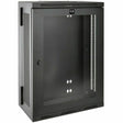 EATON Tripp Lite 18U Wall Mount Rack Enclosure Hinged 13" Depth w Acrylic Window - For LAN Switch, Patch Panel - 18U Rack Height x 19" Rack Width - Wall Mountable - Black Powder Coat - Acrylic, Steel - 200  - SRW18US13G