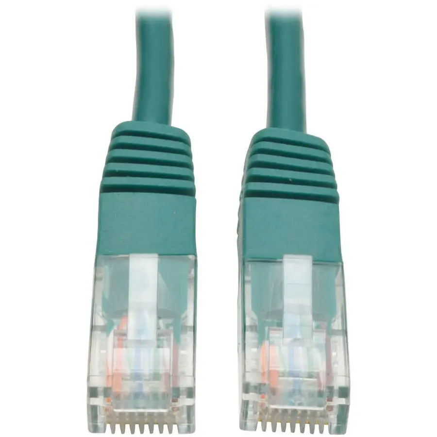 EATON Tripp Lite 1ft Cat5e / Cat5 350MHz Molded Patch Cable RJ45 M/M Green 1' - Category 5e - 1ft - 1 x RJ-45 Male Network - 1 x RJ-45 Male Network - Green - N002-001-GN