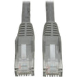 EATON Tripp Lite 1ft Cat6 Gigabit Snagless Molded Patch Cable RJ45 M/M Gray 1' - 1ft - Gray - N201-001-GY