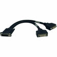 EATON Tripp Lite 1ft DMS-59 Graphics Card to Dual DVI Splitter Y Cable M/Fx2 - (M to 2x DVI-I F) 1-ft. - P576-001