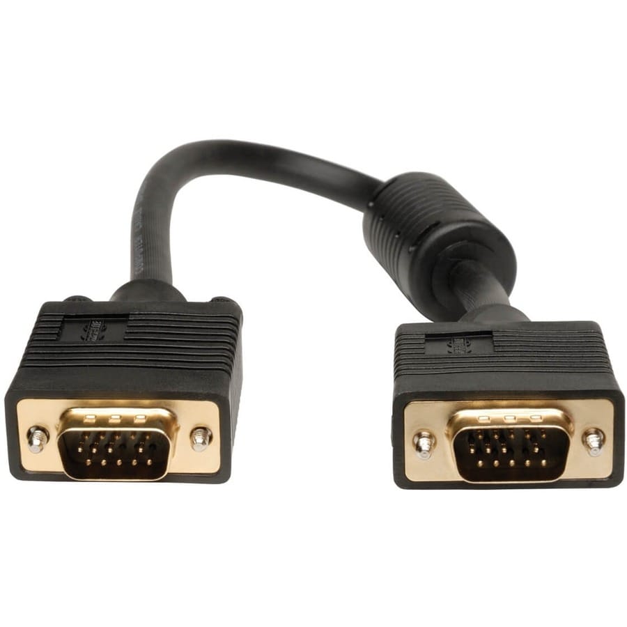 EATON Tripp Lite 1ft VGA Coax Monitor Cable High Resolution HD15 Male / Male 1' - (HD15 M/M) 1-ft. - P502-001