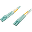 EATON Tripp Lite 1M 10Gb/100Gb Duplex Multimode 50/125 OM4 Fiber Cable LC/LC Aqua - LSZH Fiber Patch Cable (LC/LC) - Aqua, 1M (3-ft.) - N820-01M-OM4