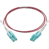 EATON Tripp Lite 1M 10Gb Duplex Multimode Fiber Patch Cable 50/125 OM4 LC/LC LSZH - Fiber Optic for Network Device - 12.50 GB/s - Patch Cable - 3.28 ft - 2 x LC Male Network - 2 x LC Male Network - 50/125 &...  - N821-01M-MG-T