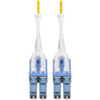EATON Tripp Lite 1M Duplex SMF Singlemode 9/125 Uniboot Fiber Optic Patch Cable LC/LC 3' - Fiber Optic for Patch Panel, Switch, Network Device - 1.25 GB/s - Patch Cable - 3.28 ft - 2 x LC Male Network - 2 x...  - N370-01M-T