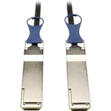 EATON Tripp Lite 1M QSFP+ to QSFP+ 40Gb Passive DAC Copper Infiniband Cable QSFP-H40G-CU1M Compatible 3ft - QSFP+ for Network Device - Patch Cable - 3.28 ft - 1 x SFF-8436 Male QSFP+ - 1 x SFF-8436 Male QSF...  - N282-01M-BK