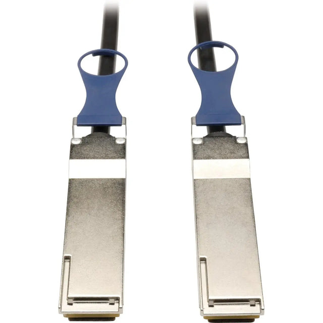 EATON Tripp Lite 1M QSFP+ to QSFP+ 40Gb Passive DAC Copper Infiniband Cable QSFP-H40G-CU1M Compatible 3ft - QSFP+ for Network Device - Patch Cable - 3.28 ft - 1 x SFF-8436 Male QSFP+ - 1 x SFF-8436 Male QSF...  - N282-01M-BK