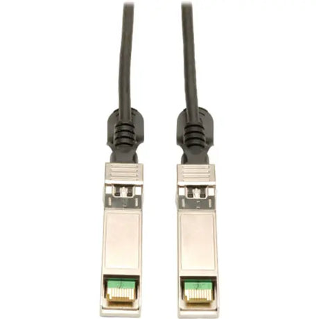 Tripp Lite 1M SFP+ 10Gbase-CU Twinax Passive Copper Cable SFP-H10GB-CU1M Compatible Black 3ft 3' - SFP+ for Network Device - 3.28 ft - 1 x SFF-8431 Male SFP+ - 1 x SFF-8431 Male SFP+ - Black - N280-01M-BK EATON