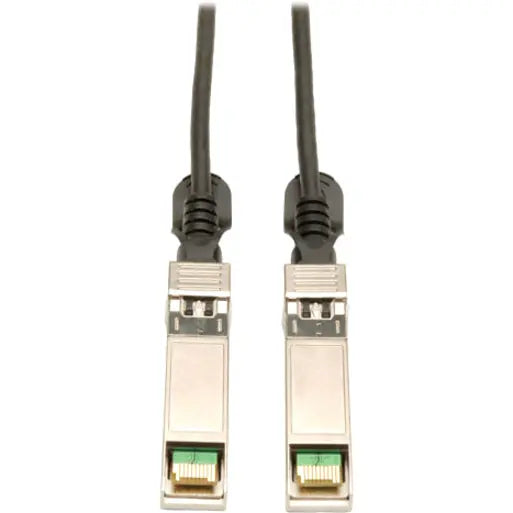 Tripp Lite 1M SFP+ 10Gbase-CU Twinax Passive Copper Cable SFP-H10GB-CU1M Compatible Black 3ft 3' - SFP+ for Network Device - 3.28 ft - 1 x SFF-8431 Male SFP+ - 1 x SFF-8431 Male SFP+ - Black - N280-01M-BK EATON