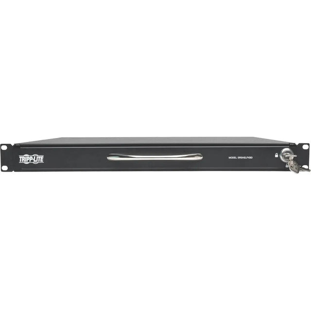 EATON Tripp Lite 1U Rackmount Keyboard w KVM Cable Kit for 2-Post or 4-Post Racks - Cable Connectivity - USB Interface - 104 KeyTouchPad - Compatible with Server - Black - SRSHELFKBD