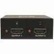 EATON Tripp Lite 2-Port 3D 4K HDMI Splitter, HDMI 2.0, HDCP 2.2 UHD 4K @ 60Hz, HDR, TAA - 3840 × 2160 - 22.97 ft Maximum Operating Distance - HDMI In - HDMI Out - Metal - TAA Compliant - B118-002-UHD-2