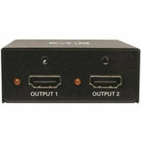 EATON Tripp Lite 2-Port 3D 4K HDMI Splitter, HDMI 2.0, HDCP 2.2 UHD 4K @ 60Hz, HDR, TAA - 3840 × 2160 - 22.97 ft Maximum Operating Distance - HDMI In - HDMI Out - Metal - TAA Compliant - B118-002-UHD-2