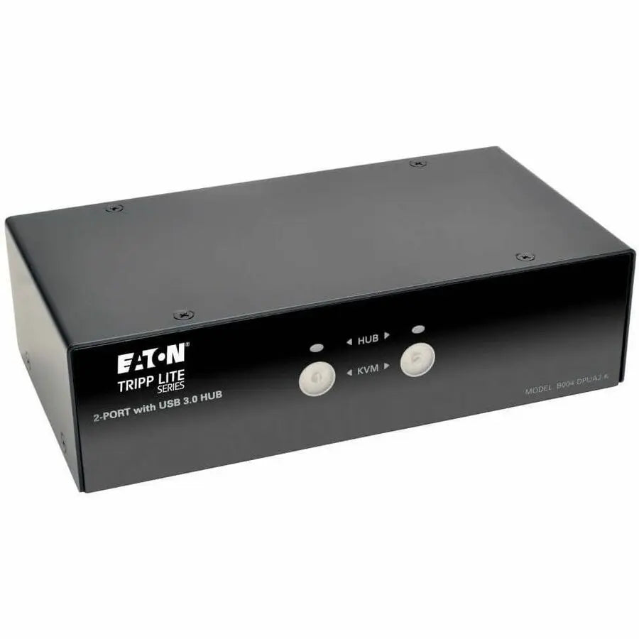 EATON Tripp Lite 2-Port DisplayPort KVM Switch w/Audio, Cables and USB 3.0 SuperSpeed Hub - 2 Computer(s) - 1 Local User(s) - 2560 x 1600 - 6 x USB - 3 x DisplayPort - B004-DPUA2-K