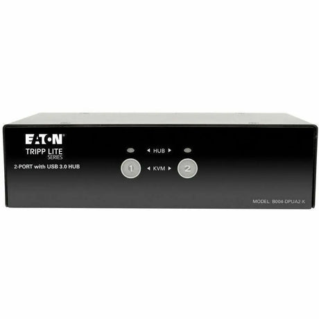 EATON Tripp Lite 2-Port DisplayPort KVM Switch w/Audio, Cables and USB 3.0 SuperSpeed Hub - 2 Computer(s) - 1 Local User(s) - 2560 x 1600 - 6 x USB - 3 x DisplayPort - B004-DPUA2-K