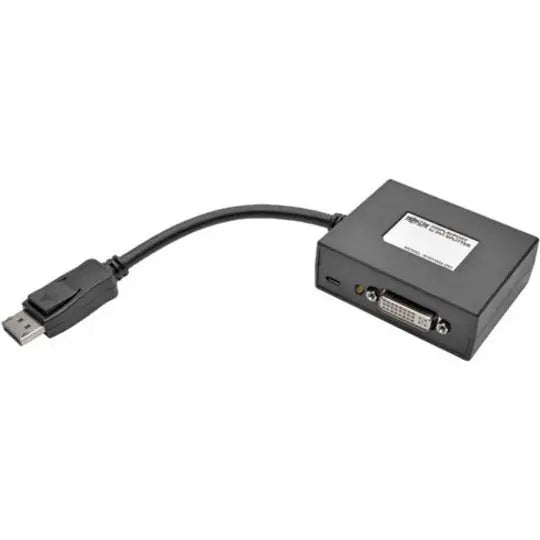 EATON Tripp Lite 2-Port DisplayPort to DVI Splitter 1920x1080 @ 60Hz (1080p) TAA - DisplayPort/DVI Video Cable for Monitor, Projector, TV, Splitter, Video Device - First End: 1 x DisplayPort Digital Audio/V - B157-002-DVI