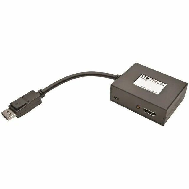 EATON Tripp Lite 2-Port DisplayPort to HDMI Video Splitter 1080p 1920 x 1080 60Hz - DisplayPort/HDMI A/V Cable for Monitor, Projector, TV, Splitter, Audio/Video Device - First End: 1 x DisplayPort Digital A - B157-002-HD