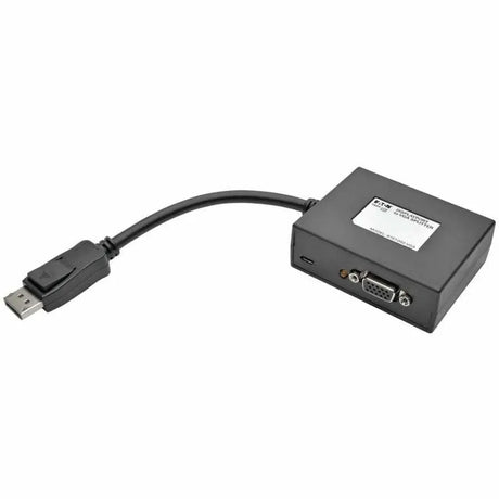 EATON Tripp Lite 2-Port DisplayPort to VGA Splitter 1920x1080 (1080p) @ 60Hz TAA - DisplayPort/VGA Video Cable for Monitor, Projector, TV, Splitter, Video Device - First End: 1 x DisplayPort Digital Audio/V - B157-002-VGA