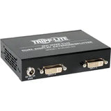 EATON Tripp Lite 2-Port Dual Display DVI over Cat5 / Cat6 Extender Video Splitter TAA - 2 Input Device - 4 Output Device - 200 ft Range - 4 x Network (RJ-45) - 2 x DVI In - Full HD - 1920 x 1080 - Twinaxial...  - B140-002-DD