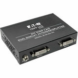 EATON Tripp Lite 2-Port Dual Display DVI over Cat5 / Cat6 Extender Video Splitter TAA - 2 Input Device - 4 Output Device - 200 ft Range - 4 x Network (RJ-45) - 2 x DVI In - Full HD - 1920 x 1080 - Twinaxial...  - B140-002-DD
