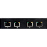 EATON Tripp Lite 2-Port Dual Display DVI over Cat5 / Cat6 Extender Video Splitter TAA - 2 Input Device - 4 Output Device - 200 ft Range - 4 x Network (RJ-45) - 2 x DVI In - Full HD - 1920 x 1080 - Twinaxial...  - B140-002-DD
