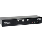 EATON Tripp Lite 2-Port Dual Monitor DVI KVM Switch with Audio and USB 2.0 Hub, Cables included - 2 Computer(s) - 1 Local User(s) - 2560 x 1600 - 1 x Network (RJ-45) - 5 x USB - 6 x DVI - Desktop - TAA Comp...  - B004-2DUA2-K