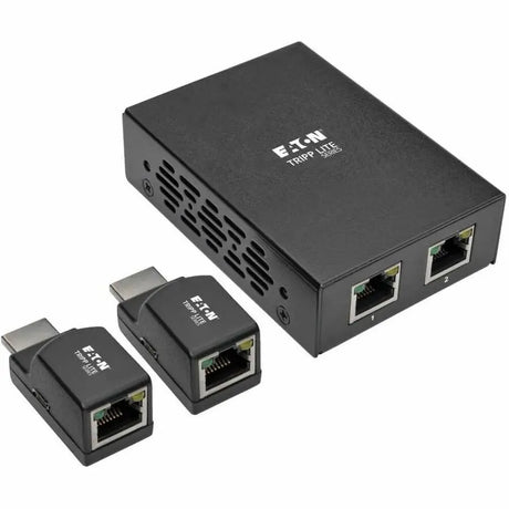 EATON Tripp Lite 2-Port HDMI Over Cat5 Cat6 Extender Kit Power Over Cable, 1080p @ 60Hz TAA - Box Style transmitter, 2 Mini Receivers - B126-2P2M-POC