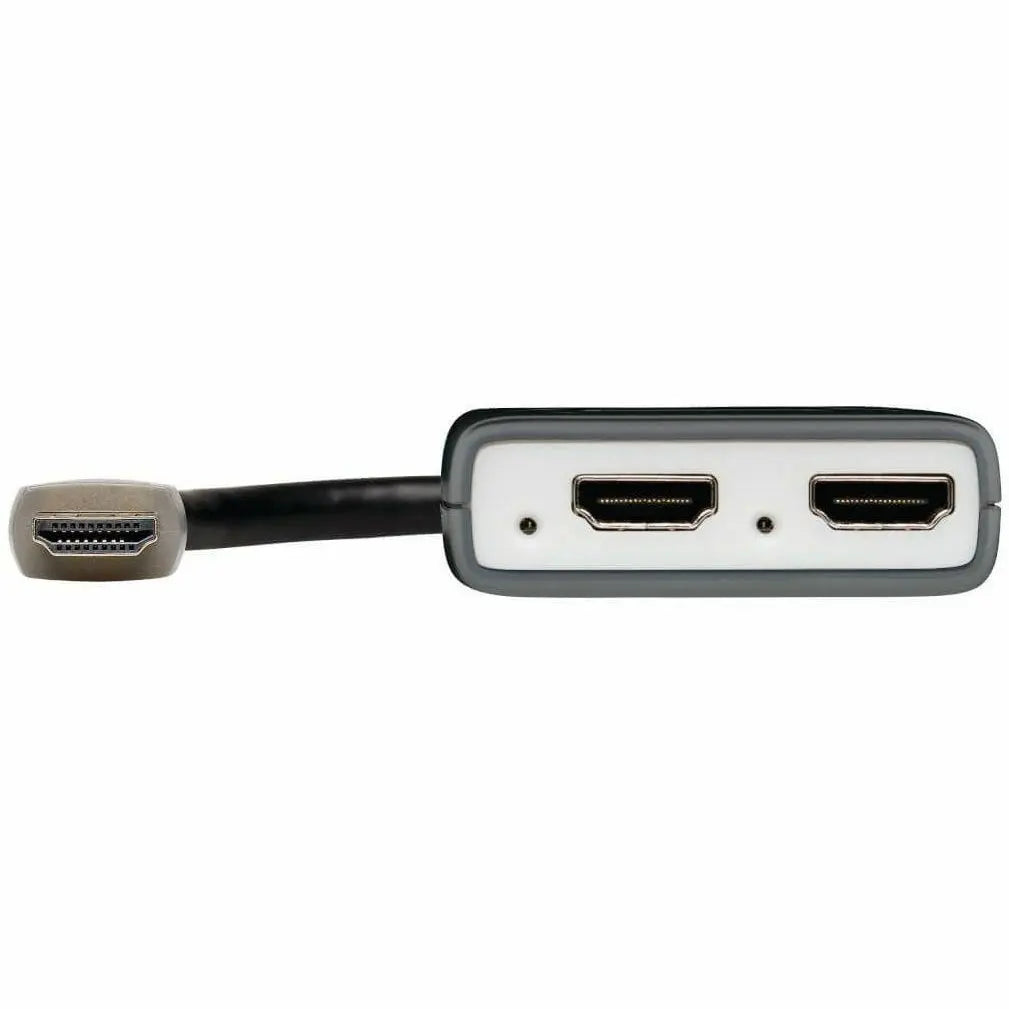 EATON Tripp Lite 2-Port HDMI Splitter - HDMI 2.0, 4K @ 60 Hz, 4:4:4, Multi-Resolution Support, HDR, HDCP 2.2, USB Powered, TAA - 4096 x 2160 - 15 ft Maximum Operating Distance - HDMI In - HDMI Out - USB - N...  - B118-002-HDR-V2