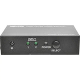EATON Tripp Lite 2-Port HDMI Switch for Video & Audio 4K x 2K UHD 60 Hz w Remote - 3840 × 2160 - 4K - 2 x 1 - Display, Blu-ray Disc Player, Computer, Gaming Console, Satellite Receiver, DVR - 1 x HDMI Out - B119-002-UHD