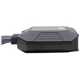 EATON Tripp Lite 2-Port USB DisplayPort Cable KVM Switch w A/V Peripheral Sharing - 2 Computer(s) - 1 Local User(s) - 0 Remote User(s) - 4096 x 2160 - 0 - 2 x USB - Desktop - 1 x DisplayPort - B032-DPUA2