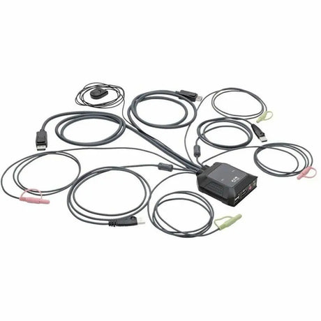 EATON Tripp Lite 2-Port USB DisplayPort Cable KVM Switch w A/V Peripheral Sharing - 2 Computer(s) - 1 Local User(s) - 0 Remote User(s) - 4096 x 2160 - 0 - 2 x USB - Desktop - 1 x DisplayPort - B032-DPUA2